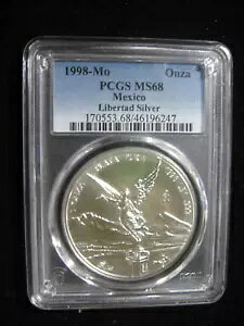 1998 ���L�V�R ���x���^ PCGS MS-68 �C�[�O���w�b�h�Ƀ`�b�v�t��!