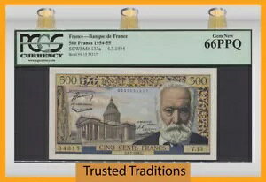 TT PK 133a 1954-55 �t�����X 500 �t���� �r�N�^�[ �q���[�S PCGS 66 PPQ �W�F�� �V�i �ׂ������̂͂���܂���