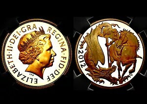 2012 エリザベス 2 世 イギリス プルーフ 2 ポンド ダブル ソブリン ?2 NGC PF70 UC