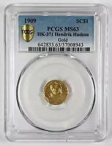 1909 �S�[���h ������h�� HK-371 �w���h���b�N �n�h�\�� PCGS MS63