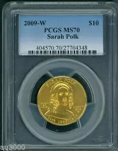 2009-W $10 �S�[���h �t�@�[�X�g�z��� �T�� �|�[�N 1/2 �I���X�B PCGS MS70 MS-70 ��!!