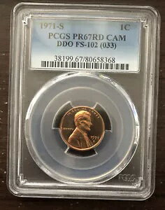1971 �N��̃v���[�t �����J�[���L�O�Z���^�[ - PCGS PR67RD CAM (FS-102) - 1 ��������!!!
