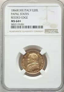 C^AćA1866 N 20 ݑI̖ NGC ؖ錾܂B MS64+