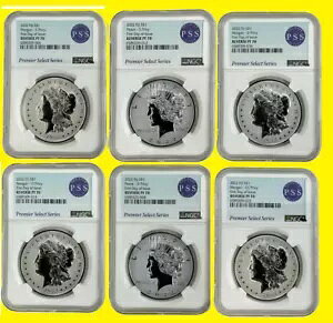 2022 MORGAN & Peace Dollar 6 コインセット NGC RV PF 70 発行初日 mint3.5k
