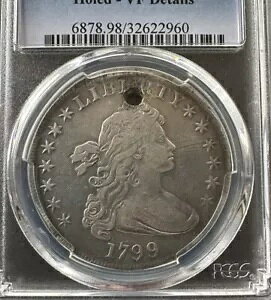 1799 $1 PCGS VF h[v oXg Vo[ _[A󏭂ȏ^CṽRCAEg A