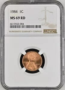 1984 1C RD �����J�[���L�O�� 1 �Z���g NGC MS69RD 6613552-004