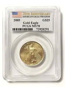 2005 AJ C[O 25 h  PCGS MS 70