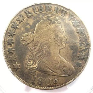 1806 O-110 h[voXg n[t_[ 50C R6 - PCGS VF ڍ - Ax-6 LxI