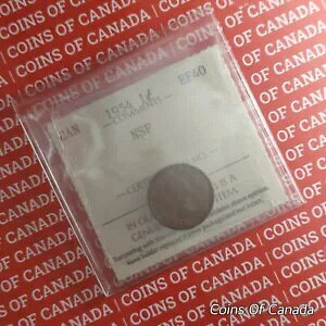 1954 Ji_ 1 Zg RC ICCS EF 40 NSF - A - V_[tH[hȂ #coinsofcanada