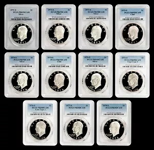 1971-1978 �A�C�[���n���[ (IKE) �h�� PCGS PR69DCAM - 11 �R�C�� - �����X�^�[�f�B�[�v�J���I!