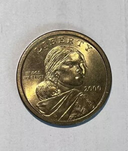 2000 P SACAGAWEA 1 �h�� �R�C�� US ���o�e�B �S�[���h �J���[ �t�B���f���t�B�A