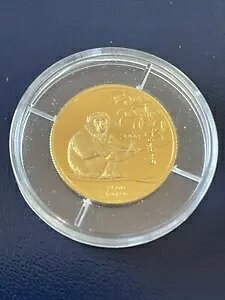 モンゴル 2004 2500 トゥグルク 1/4 オンス 金貨「申年」 RRR