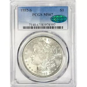 1882-S K h : PCGS MS67 CAC