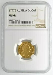 1797 E I[XgA Ducat NGC MS61 F KM# 1886 POP 1 ō