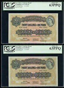 AtJ 2 x 20 VO 1955 QEII P#35 PCGS 63PPQ AyA UNC