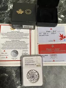 NGC PF70 �J�i�_ 2019 �n�[�g�̋P�� �V���o�[ �_�C�������h �R�C�� 20�h�� BOX/COA