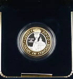 2000 �A�����J�c��}���� Commem Proof $10 �S�[���h & �v���`�i �o�C���^�� �R�C�� (OGP)
