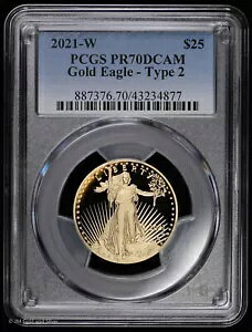 2021 W $25 v[t AJ S[h C[O 1/2 IX ^Cv 2 PCGS PR 70 DCAM | T2 PF