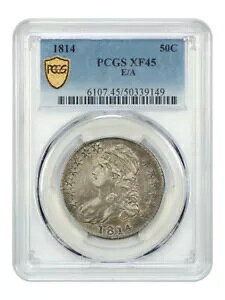 1814 50C PCGS XF45 (E/A) - LbvtoXg n[t_[ - LxȃoG[V!