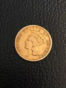 1855 $3 �C���f�B�A�� �v�����Z�X �w�b�h �S�[���h 3 �h�� �s�[�X ���A�č������R�C��