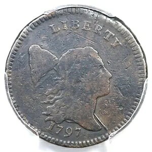 1797 C-3b R-4 PCGS F �ڍ� ���[�w�b�h ���o�e�B �L���b�v �n�[�t�Z���g �R�C�� 1/2c