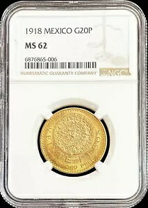 1918 �S�[���h ���L�V�R 20 �y�\ �A�X�e�J �T���X�g�[�� �R�C�� ���L�V�R�V�e�B������ NGC MS 62