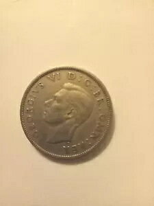 GEORGIVS VI? D G BR OMN REX 2 �V�����O 1947 �R�C�� ? FID DEF IND IMP ���A�R�C��