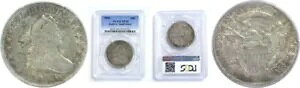 1806 50C �h���[�v �o�X�g �n�[�t�_���[ �m�u 6 �̏����Ȑ� PCGS XF-40
