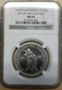 1986N XCX XCX EBA e 1IX v`i RC NGC MS69 KM-S36