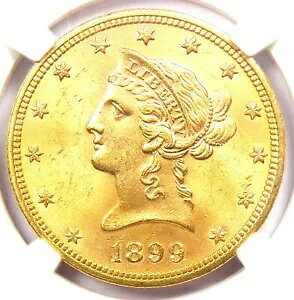 1899 oeB S[h C[O $10 RC - F NGC MS64 (Choice BU UNC) - A!