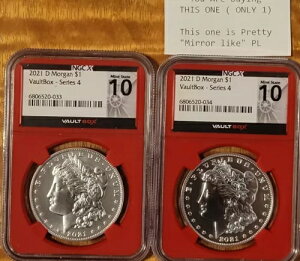 2021 $1 D �V���o�[ ���[�K�� �h�� NGC MS70 �r���[�e�B�t�� �~���[ PL VAULTBOX NGCX10 ���b�h