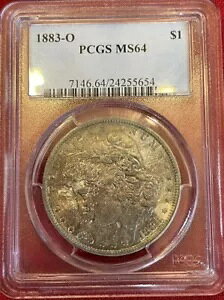 �����X�^�[�g�[���̃��[�K��!! 1883 O MS 64 PCGS �����K�� �V���o�[ �_���[�A�_�C���[�e�[�V�����t��