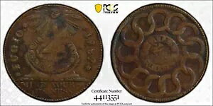 1787 PCGS VF 35 |Cebh CY tWI Zg RjA 4 CINQUEFOILS cinq
