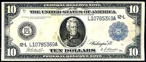 FR # 950 / 1914 $10 FRN/ �T���t�����V�X�R -48 ���m�̂�/��