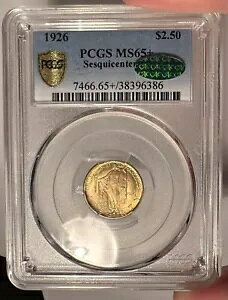 1926N $2.50 PCGS MS 65+ CAC 1500NLO
