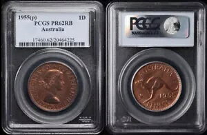 I[XgA 1955 QEII p[X v[t 1d ߂ FDC Xu PCGS PR62RBBL $10,000