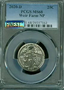 2020 PD 10 s[X NH[^[ Zbg PCGS MS68 PQ MAC FINEST MAC SPOTLESS POP 12 WEIR *