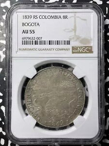 1839-RS RrA {S^ 8 AX NGC AU55 Lot#G8616 ^!