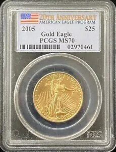 2005 AJ C[O 25 h  PCGS MS 70