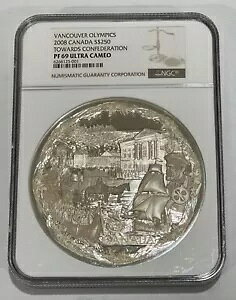 2008 �N�o���N�[�o�[ �I�����s�b�N �J�i�_ �A���ւ� 250 �V���K�|�[���h�� PF69 �E���g�� �J���I KBX1