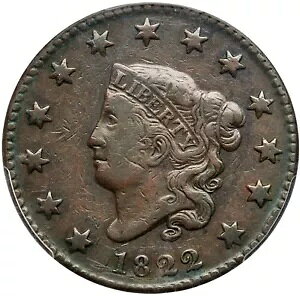 1822 N-9 R-5- PCGS VF 35 }g܂̓Rlbg wbh [W Zg RC 1c