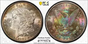 1881 S PCGS/MS63 �����X�^�[�g�[�� ���[�K�� �V���o�[ �_���[
