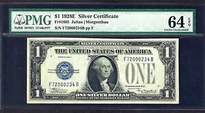 ???? L[m[g 1928E $1 S/C ??WA & [Q\[?? PMG CH UNC 64 EPQ !!!