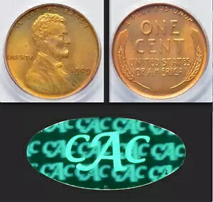 1909 PCGS PR65RB CAC 2,196 ��������܂���!�S�[�W���X�ŃJ���t���� 1c �}�b�g�v���[�t �����J�[�� �Z���g
