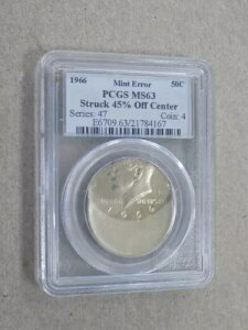 1966 50C �P�l�f�B �n�[�t�_���[ �~���g �G���[ PCGS MS63 �X�g���N 45% �I�t �Z���^�[ OC