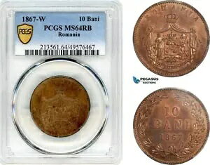AK008A[}jAAL IA10 Bani 1867 Watt&CoAPCGS MS64RBAgbv |bv!AI