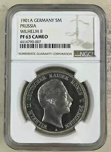 NGC PF63 hCc 1901A 1901 vCZ WILHELM II Vo[ 5 }[NRC v[tRC
