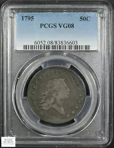 1795 O-110a 2 t 锯 Vo[ n[t_[ 50C PCGS VG 08