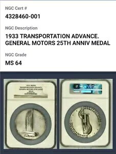 1933 Vo[bL [l [^[Y _ 25 NLO 76 mm NGC MS64 CB1134