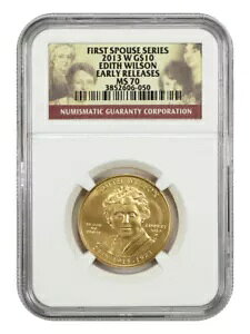 2013-W $10 Edith Wilson NGC MS70 (���������[�X) - �ŏ��̔z���